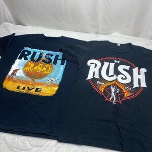 Rush R40 2015 Band T Shirt Lot Large & Medium